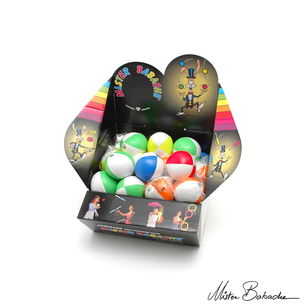 Display big (36 beanbags) H - 130 g - mixed colours with white