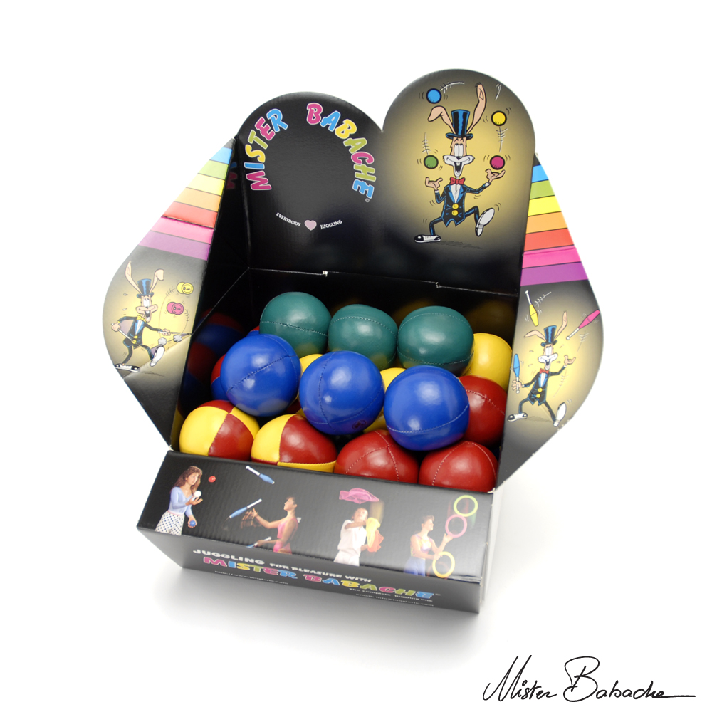 Display big (36 beanbags) J - 130 g - mixed primary plain and 2 colours