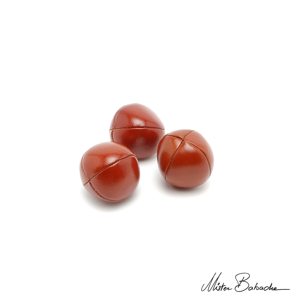 Balle à grains CUIR uni - 130 g - brun