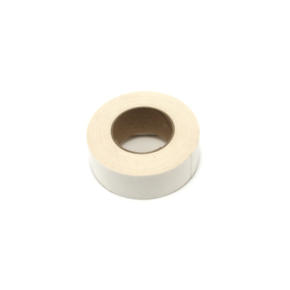 Toile coton adhésive pour trapèze - 50mm x 50m - blanc