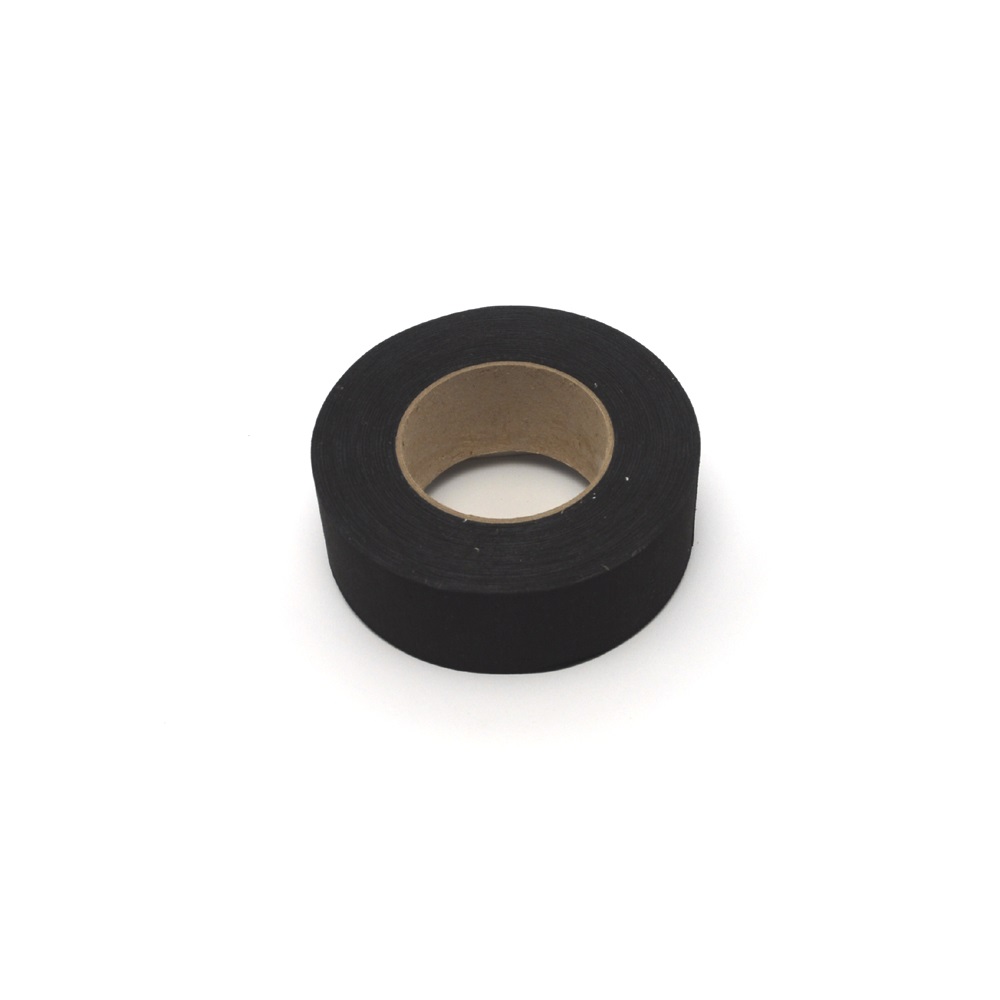 Toile coton adhésive pour trapèze - 50mm x 50m - noir