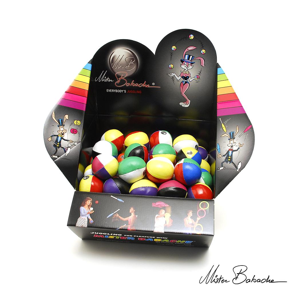 Set de 100 balles à grains JUNIOR FLUO 4c - 60g