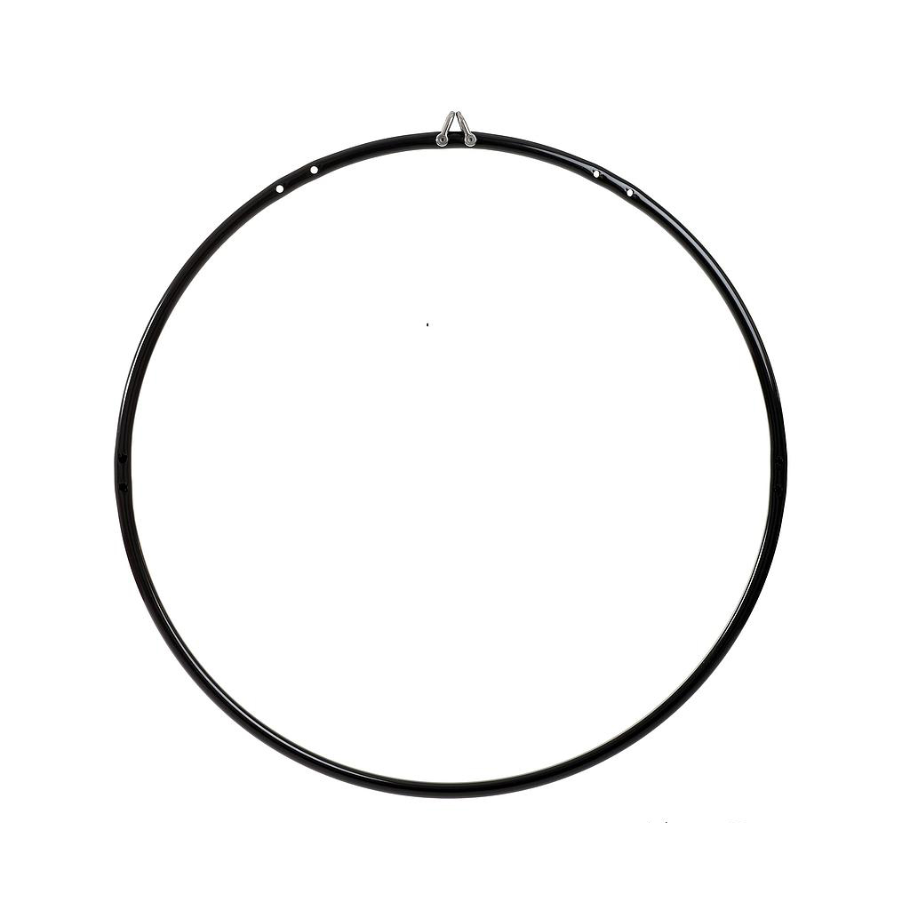 Arieal Hoop 100cm ext x 25mm multi 1 & 2 points with 2 self locking shackles - black