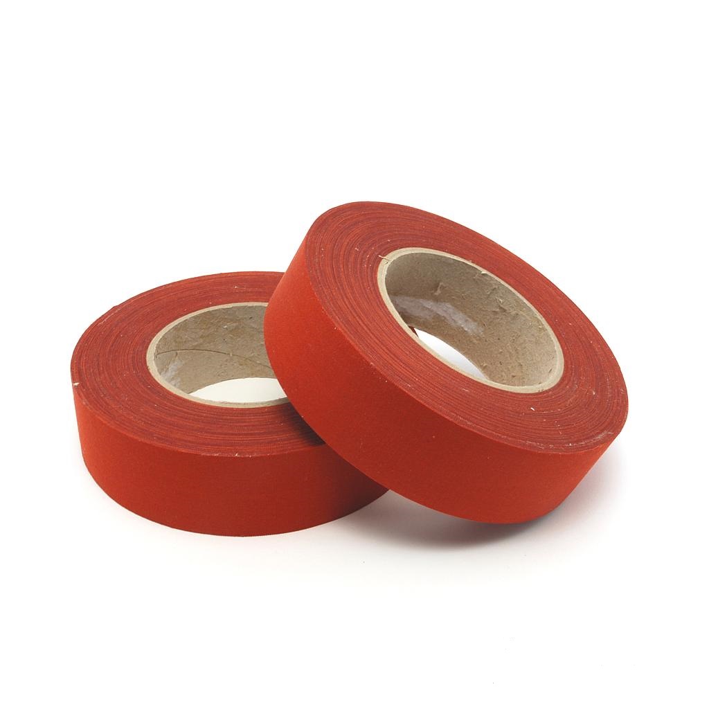 Toile coton adhésive pour trapèze - 50mm x 50m - rouge