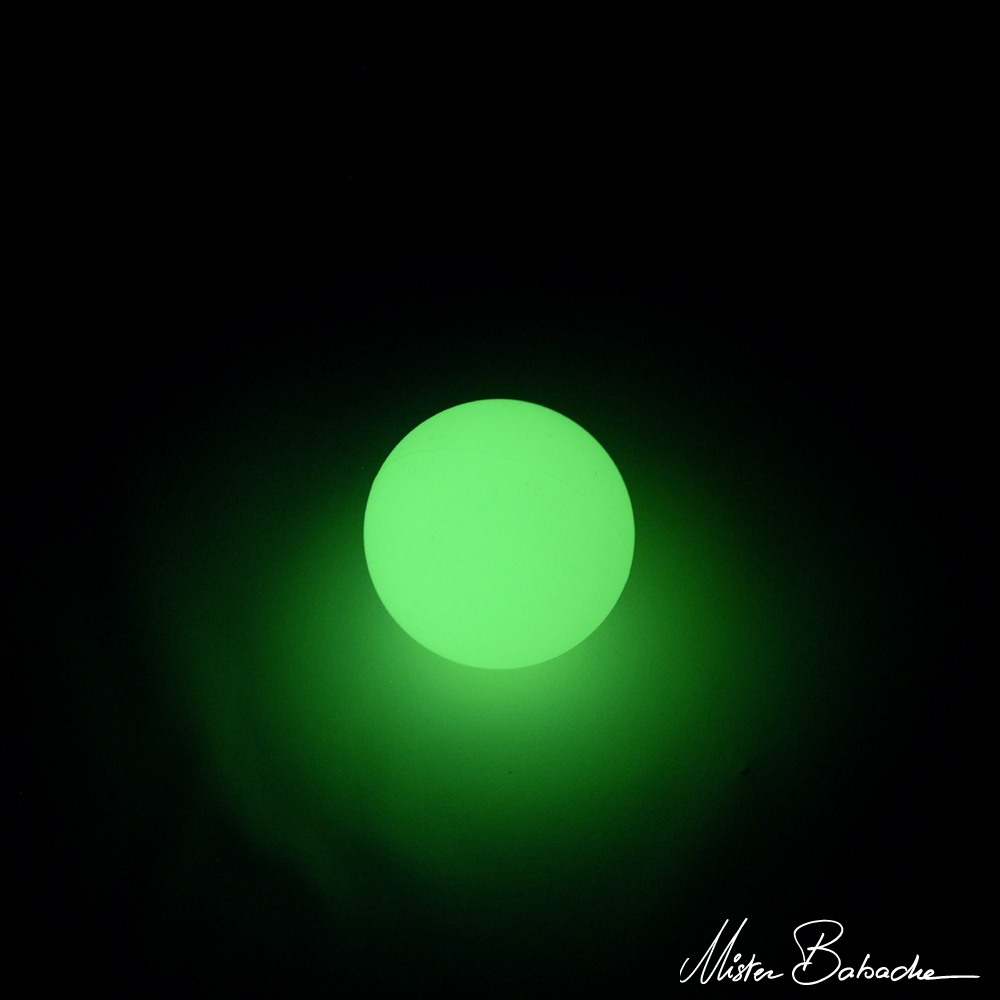Balle rebond TURBO - 63 mm - phosporescent