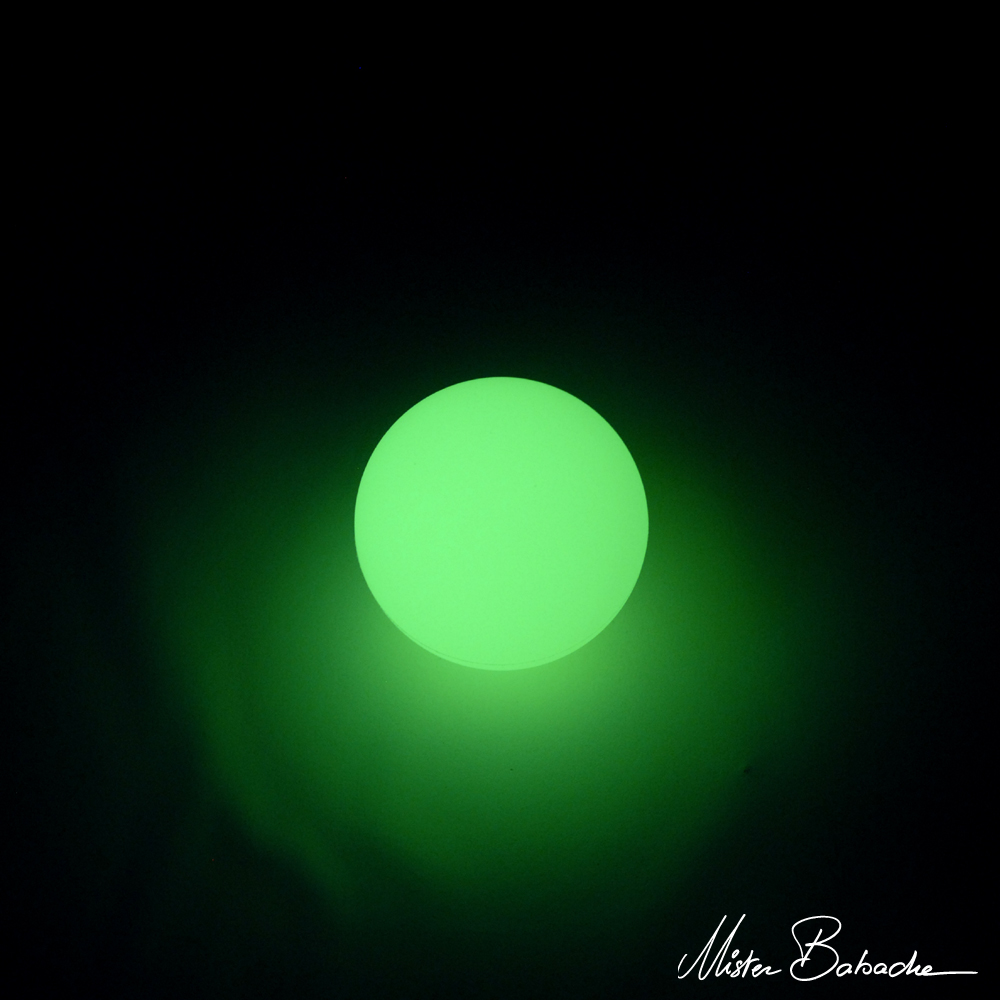 TURBO bounce ball - 69 mm - glow in the dark