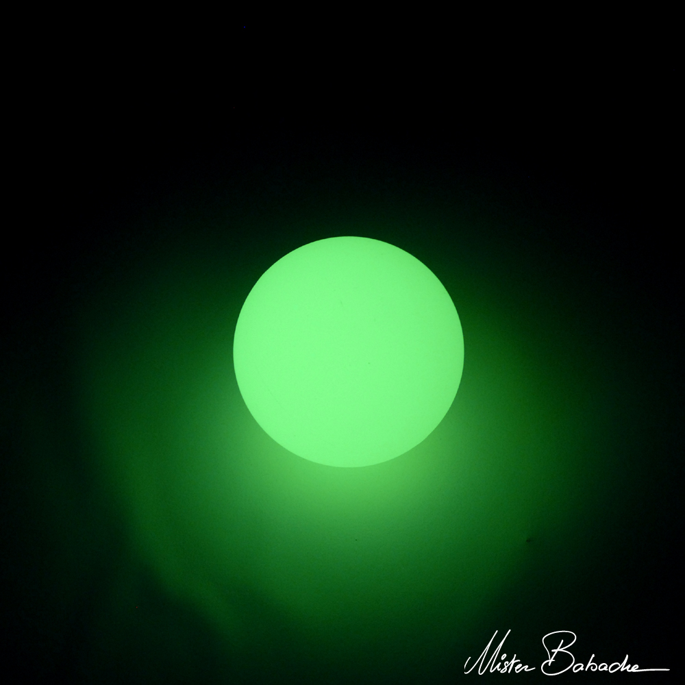TURBO bounce ball - 75 mm - glow in the dark