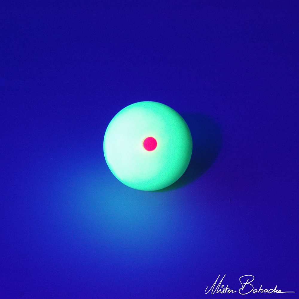 BUBBLE ball PEACH - 63 mm - glow in the dark