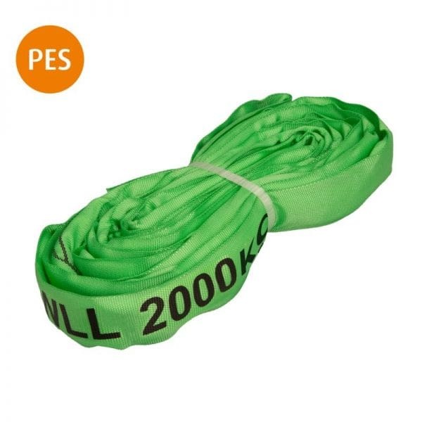 Elingues Tubulaire 2m CMU 2000Kg (vert)