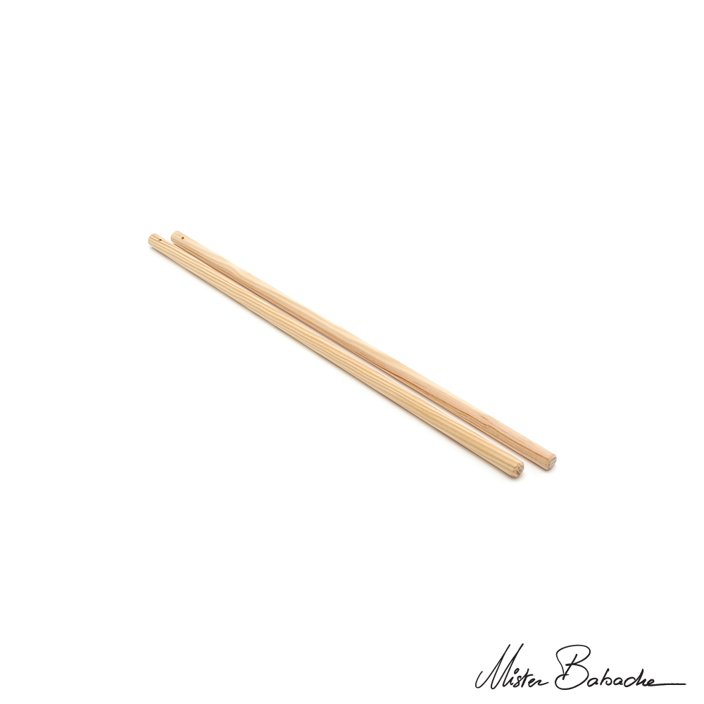 Diabolo wooden handsticks - short - beech (without string)