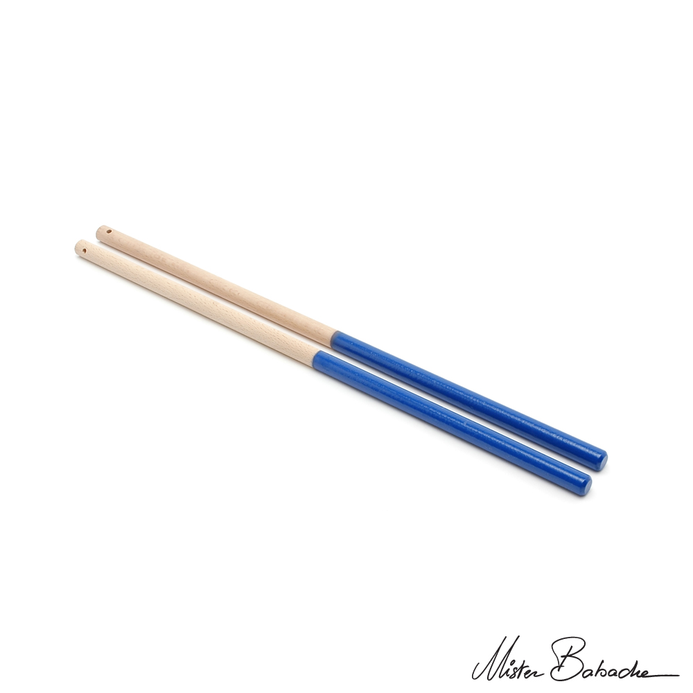 Diabolo wooden handsticks - painted beech (without string)