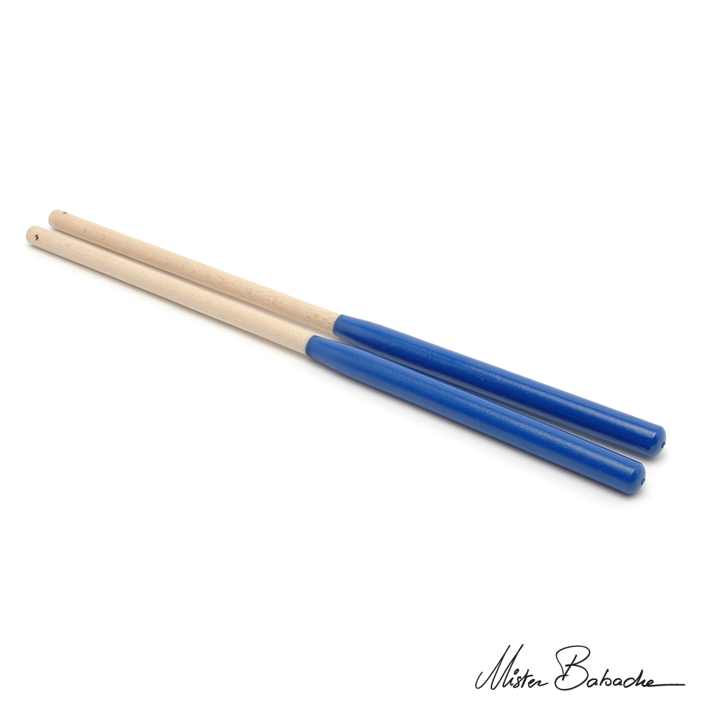 Diabolo wooden handsticks - Deluxe - painted beech (without string)