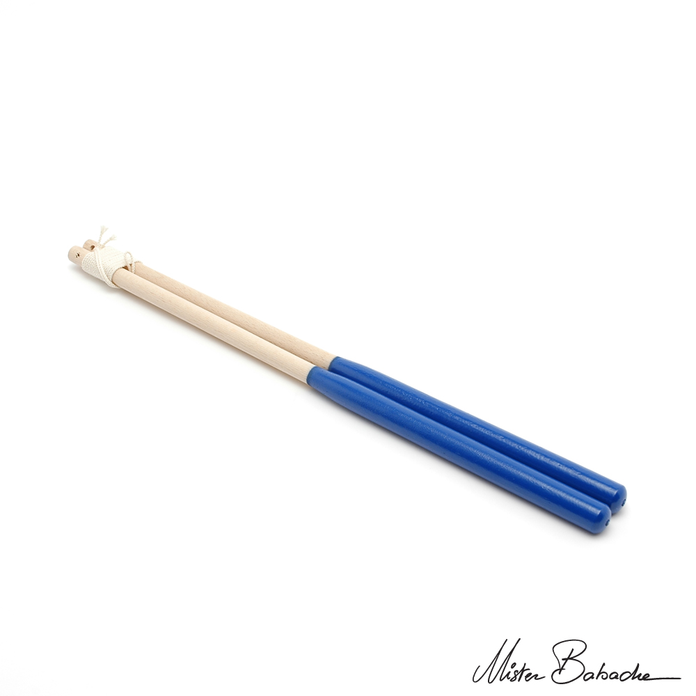Baguettes diabolo bois - Deluxe - hêtre peint (ficelle enroulée)