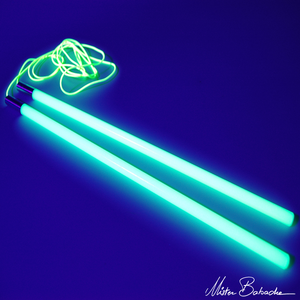 Baguettes diabolo ENERGY (avec ficelle) - phosporescent