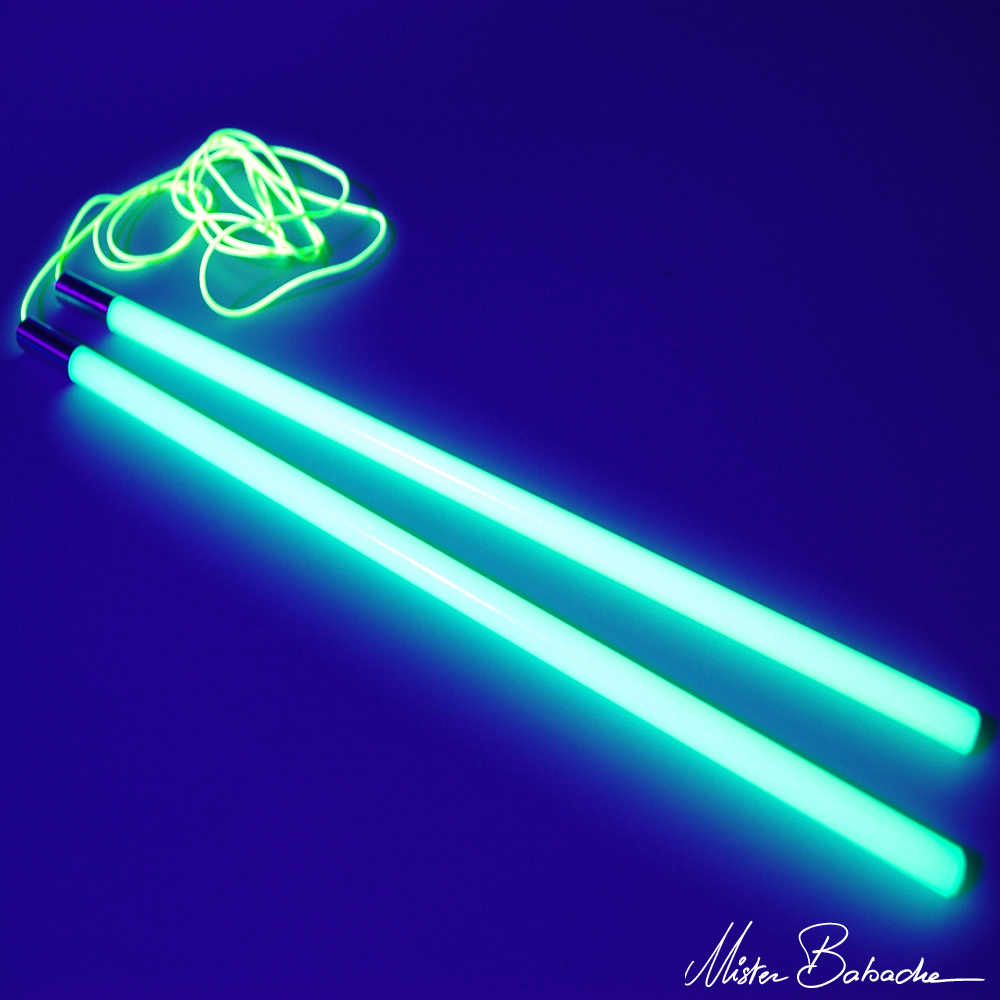 ENERGY colour diabolo handsticks (with string) - glow in the dark
