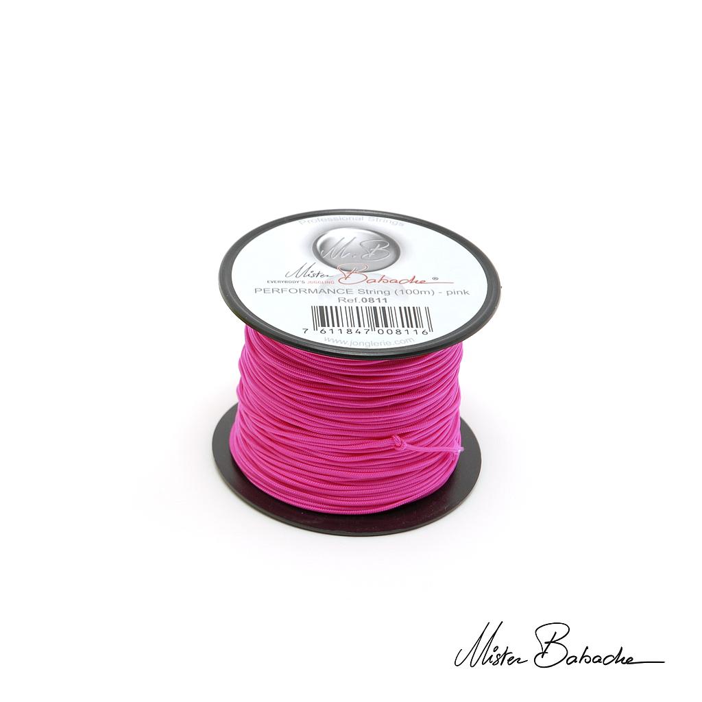 PERFORMANCE string (100 m) - pink