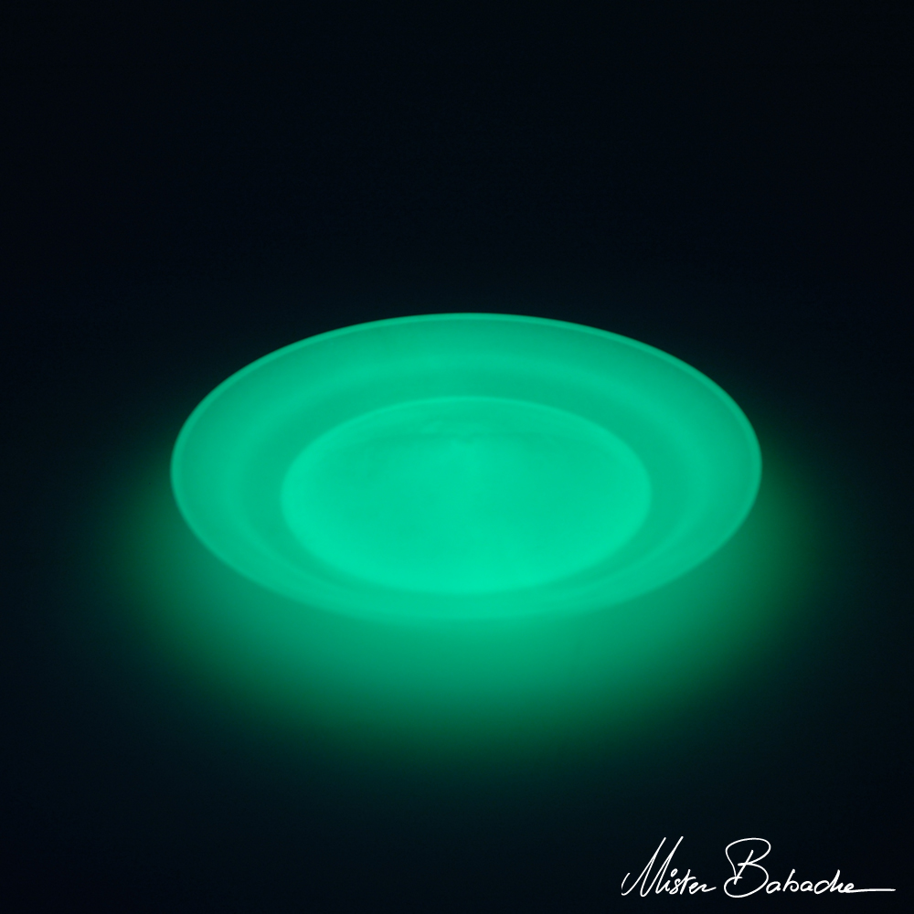 Spinning plate (without stick) - glow in the dark