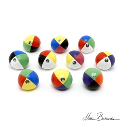 [3181] Set de 50 balles à grains FLUO 4c - 110g