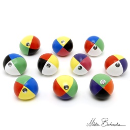 [3182] Set de 50 balles à grains FLUO 4c - 130g