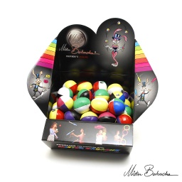 [3183] Set de 100 balles à grains JUNIOR FLUO 4c - 60g