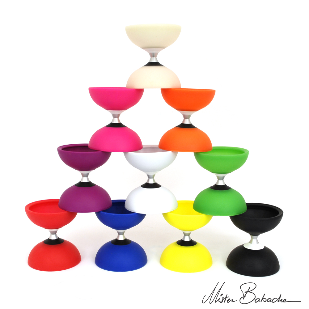 Kit Diabolo Lumineux Avec Baguettes Aluminium - Jonglerie Pour Débutants Et Enfants