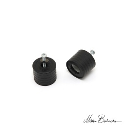 [0659] AIR SHOCK knob Devil Stick - black